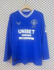 125th Anniversary Edition Rangers Blue LS Thailand Soccer Jersey AAA-2044