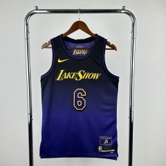2025 City Version Los Angeles Lakers Blue #6  NBA Jersey-311