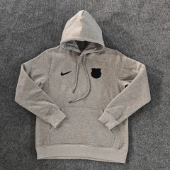 2024-2025 Barcelona Gray Thailand Soccer Tracksuit With Hat-LH