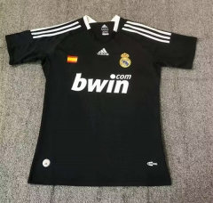 Retro Version 2008 Real Madrid Away Black Thailand Soccer Jersey AAA-4130