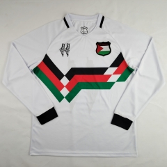 （s-4xl）Retro Version 2024-25 Palestine White LS Thailand Soccer Jersey AAA-2038