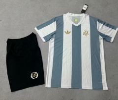 50th Anniversary Edition  Argentina Blue&White Soccer Uniform-7209