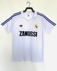 Retro Version 84-85 Real Madrid Home White Thailand Soccer Jersey AAA-811