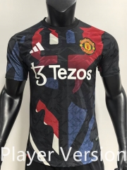 Player Version 2024-2025 Special Version Manchester United Black&Red Thailand Soccer Jersey AAA-SJ