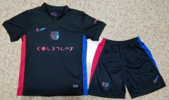 （s-4xl）2024-25  Barcelona Black Soccer Uniform-718