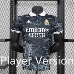Player Version 2024-2025 Real Madrid Black Thailand Soccer Jersey AAA-888