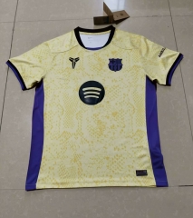 (S-4XL) 2024-2025 Special Version Barcelona Yellow Thailand Soccer Jersey AAA-9755