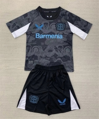 2024-2025 Bayer Leverkusen 2nd Away Black Soccer Uniform-2483
