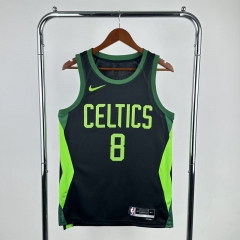 2025 City Version Boston Celtics Black #8 NBA Jersey-311