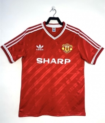 Retro Version 86-88 Manchester United Home Red Thailand Soccer Jersey AAA-811