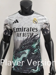 Player Version 2024-2025 Special Version Real Madrid Black&White Thailand Soccer Jersey AAA-SJ
