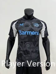 Player version 2024-2025 Anniversary Bayer 04 Leverkusen 2nd Away Black Thailand Soccer Jersey AAA-4506