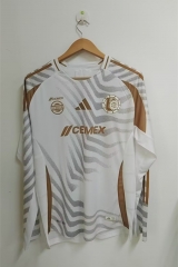 2024-25 Tigres UANL 2nd Away White LS Thailand Soccer Jersey AAA-912