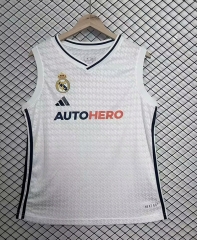 2024-2025  Real Madrid White Thailand Soccer Vest AAA-2044