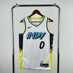 2025  City Edition Indiana Pacers White #0 NBA Jersey-311