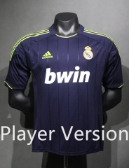 Player Version 2012-13 Retro Version Real Madrid Away Blue Thailand Soccer Jersey AAA-4563