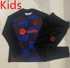 2024-2025 Barcelona Camouflage Black Kid-Youth Soccer Tracksuit -815