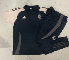 2024-2025 Real Madrid Grey Thailand Polo Uniform-815