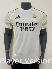 （s-3xl）Player Version 2025-26 Real Madrid Home White Thailand Soccer Jersey AAA-5391