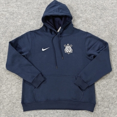 2024-2025 Corinthians Blue  Thailand Soccer Tracksuit Top With Hat-LH