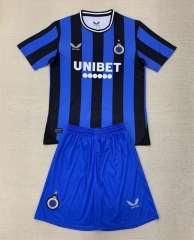 2024-2025  Club Brugge Home Blue& Black Soccer Uniform-AY