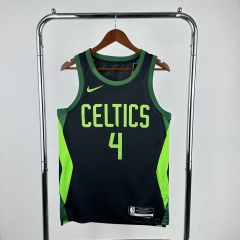 2025 City Version Boston Celtics Black #4 NBA Jersey-311