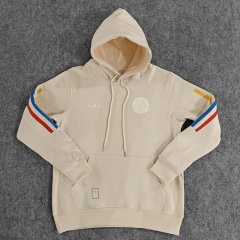 100th Anniversary Edition Colombia White Thailand Soccer Tracksuit Top With Hat-LH
