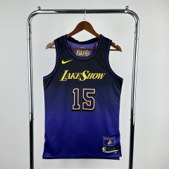 2025 City Version Los Angeles Lakers Blue #15  NBA Jersey-311