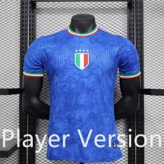 Player Version 2024-2025 Italy Blue Thailand  Soccer Jersey-888