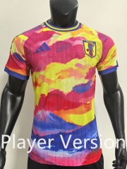 Player Version 2024-2025 Japan Yellow&Pink Thailand Soccer Jersey AAA-SJ