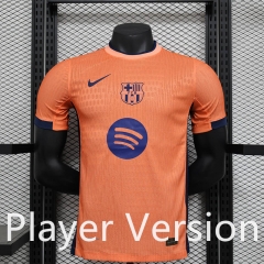 Player Version 2024-2025 Special Version Barcelona Orange Thailand Soccer Jersey AAA-888
