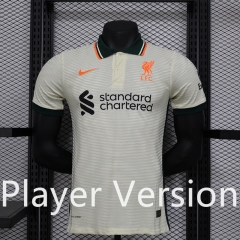 Player Retro  Version 2021-22  Liverpool  Away White Thailand Soccer Jersey AAA-888