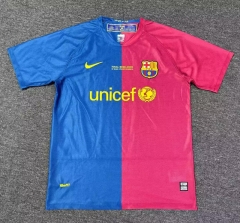 Retro Version 09-10 Barcelona Home Red&Blue Thailand Soccer Jersey AAA-7209