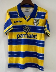 Retro Version 1998 Parma Calcio Away Yellow Thailand Soccer Jersey AAA-4130