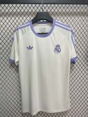（s-4xl）Retro casual  Version Real Madrid White Thailand Soccer Jersey AAA-GB