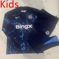 2024-25 Chelsea Blue Kids/Youth Soccer Tracksuit-815