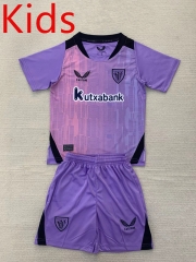 2024-25 Athletic Bilbao 2nd Away Purple Kids/Youth Soccer Unifrom-AY
