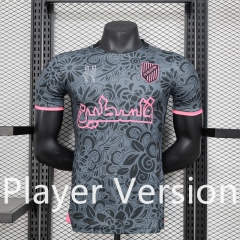 Player Version 2024-25 Palestino Black Thailand Soccer Jersey AAA-888