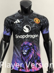 Player Version 2024-2025 Special Version Manchester United Black&Purple Thailand Soccer Jersey AAA-SJ