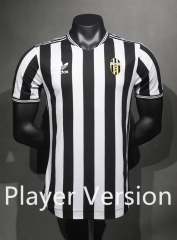 Player Retro Version  Juventus Black&White Thailand Soccer Jersey AAA-4563
