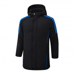 2024-2025 Black Cotton Coat With Hat-815