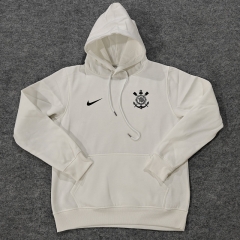 2024-2025 Corinthians White Thailand Soccer Tracksuit Top With Hat-LH