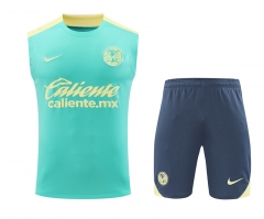 2024-25 club America Green Thailand Soccer Vest Uniform-418