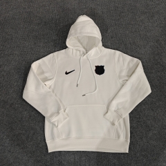 2024-2025 Barcelona White Thailand Soccer Tracksuit With Hat-LH