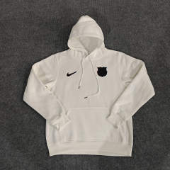 2024-2025 Barcelona White Thailand Soccer Tracksuit With Hat-LH
