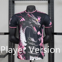 Player Version 2024-2025 Japan Pink&Black Thailand Soccer Jersey AAA-888