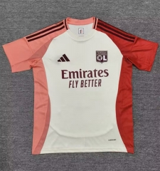 2024-2025 Olympique Lyonnais 2nd Away White Thailand Soccer Jersey AAA-9070