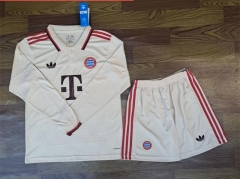 2024-2025 Bayern München 2nd Away White LS Soccer Uniform-709