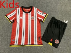 2024-2025 Sheffield Wednesday Home White&Red Kids/Youth Soccer Uniform-7809