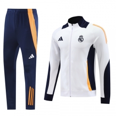 2024-2025 Real Madrid White Thailand Soccer Jacket Uniform-LH